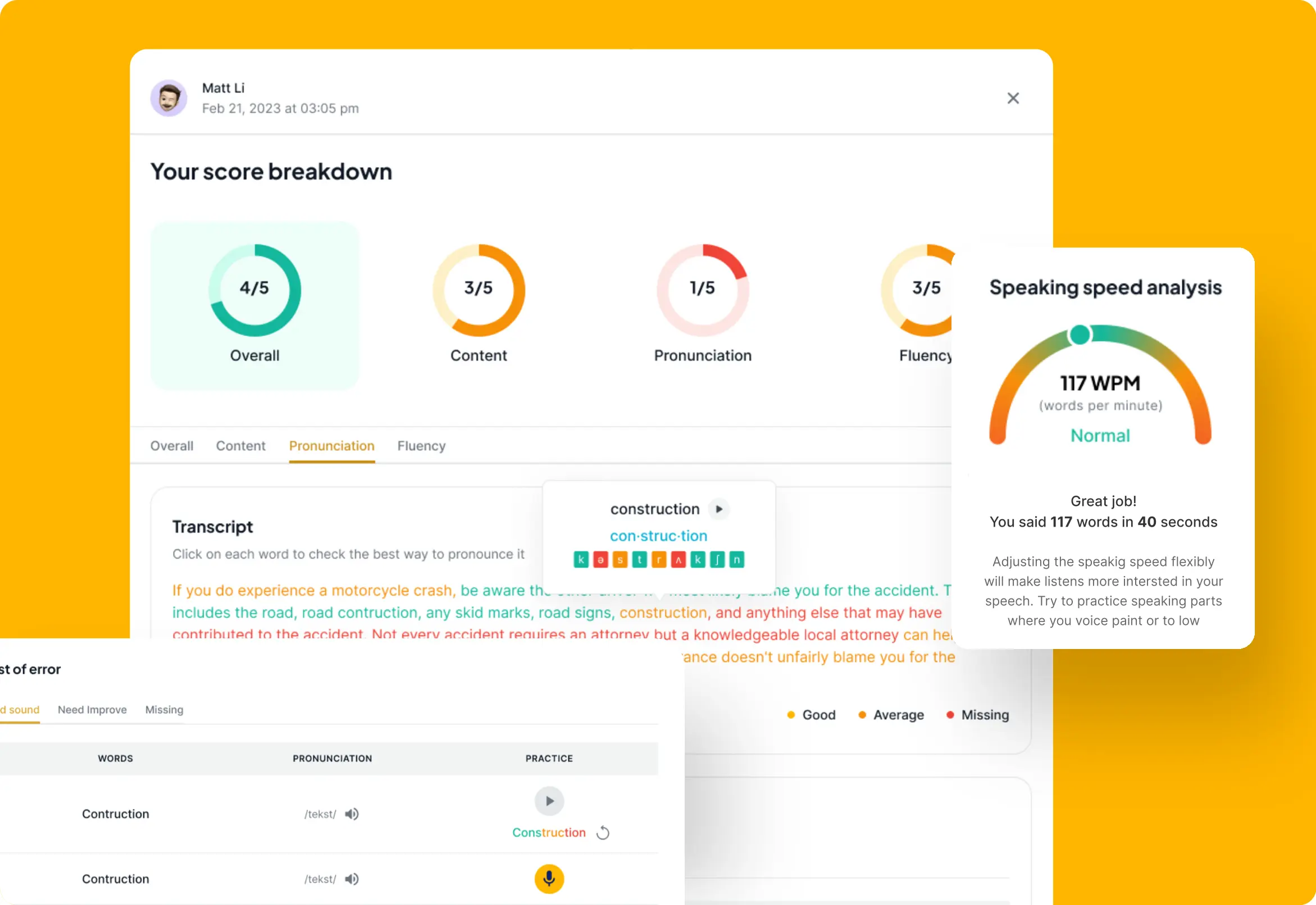 AI-scored Speaking Tasks